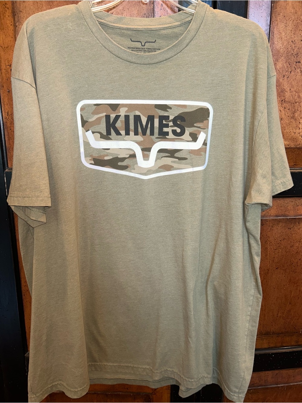 Kimes Ranch Olive Green Crewneck Tee with Subtle Logo